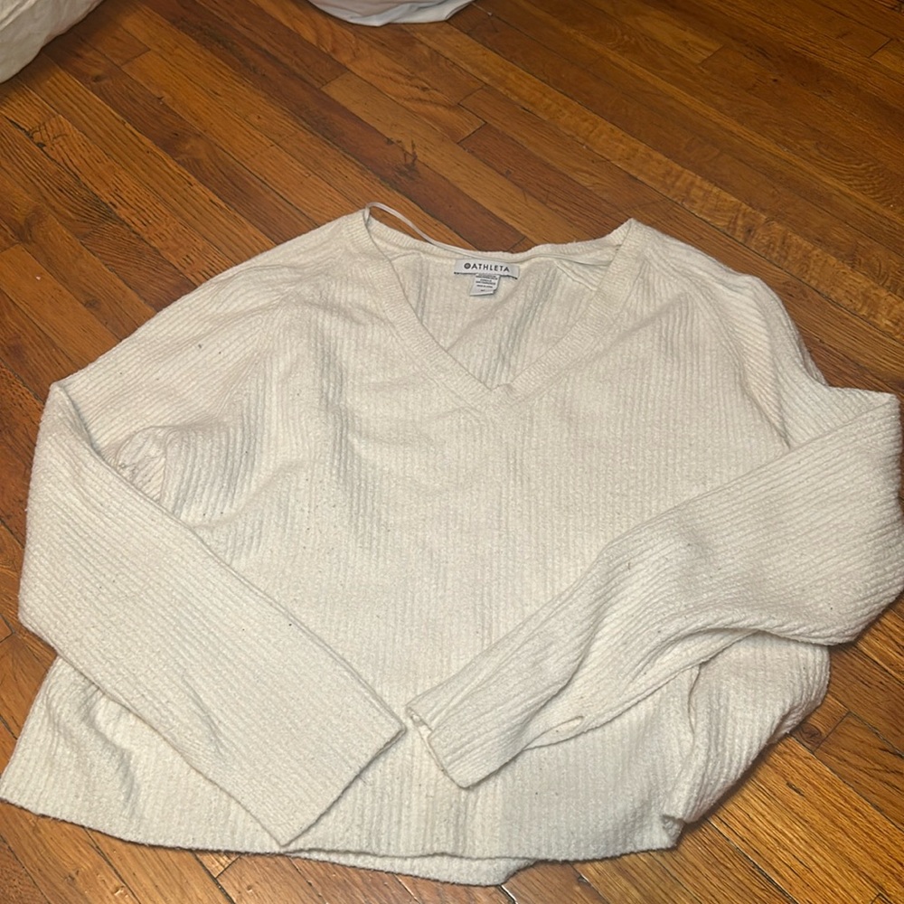 White Athleta Sweatee